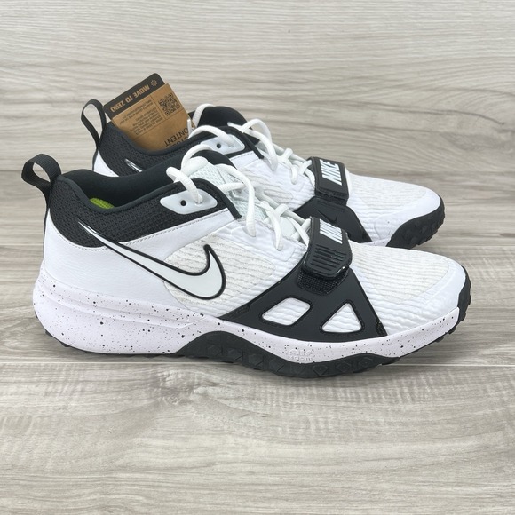 Nike Air Zoom Diamond Elite Turf Baseball Shoes White Black Men Sz 11 DZ0503-104 main image 8